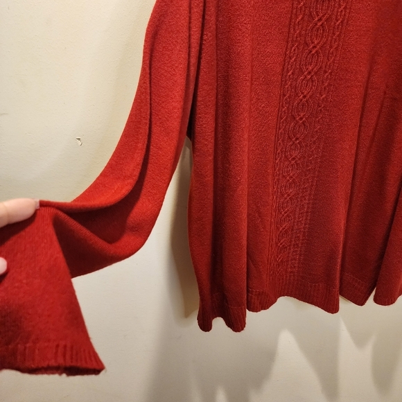 DRESSBARN women's Red Turtleneck sweater size 18/20 - Picture 9 of 10